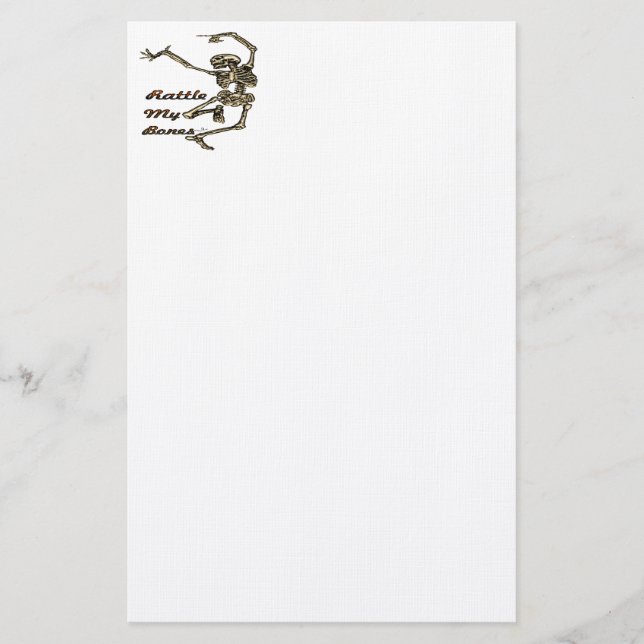 Papelería Confunda mis efectos de escritorio del esqueleto (Anverso)
