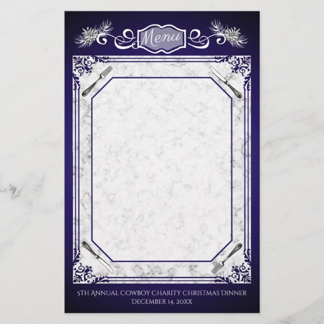 Papelería Conos de pino de horquilla Navidades estacionarios (Anverso)