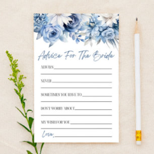 Papelería Consejo De Flores Para El Juego De Ducha De Novia