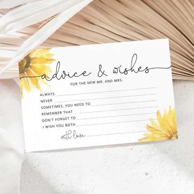 Papelería Consejo de girasol y saludos ducha de novia (Subido por el creador)