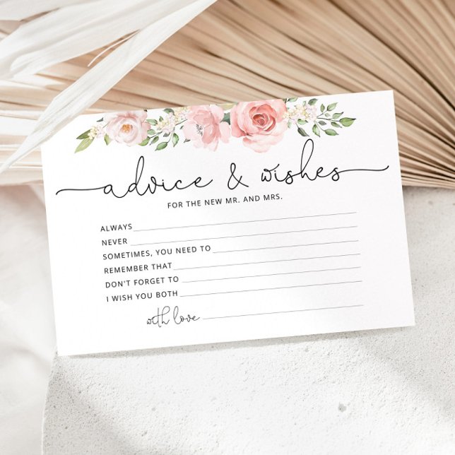 Papelería Consejos florales y saludos de Rubor ducha de novi (Subido por el creador)