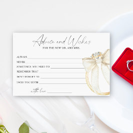 Papelería Consejos y deseos de ducha de novia en anillo