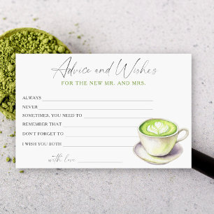 Papelería Consejos y deseos de duchas de la Copa Matcha