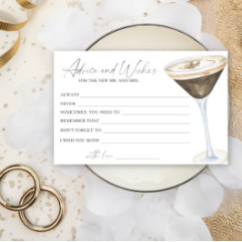 Papelería Consejos y deseos de Espresso Martini Bridal Showe