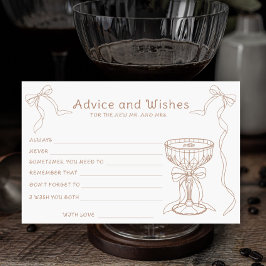 Papelería Consejos y deseos de Espresso Martini Bridal Showe