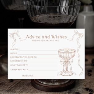 Papelería Consejos y deseos de Espresso Martini Bridal Showe