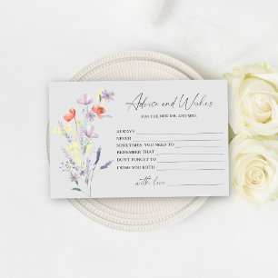 Papelería Consejos y deseos florales boho para la despedida