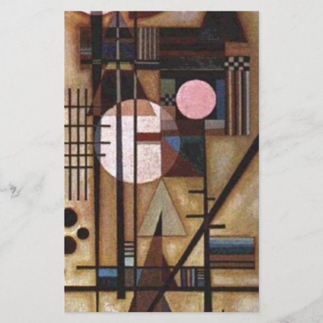 Papelería Construcción Suavizada de Kandinsky (Anverso)