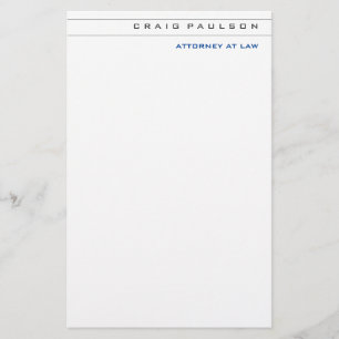 Papelería Consultor Blanco Negro Profesión Abogado de Leyes