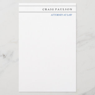 Papelería Consultor de blanco y negro Abogado profesión