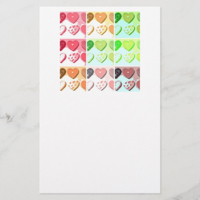 Papelería Cookie HeartValentines (Anverso)