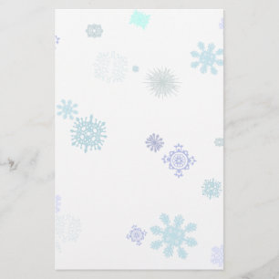 Papelería Copos de nieve pálidos