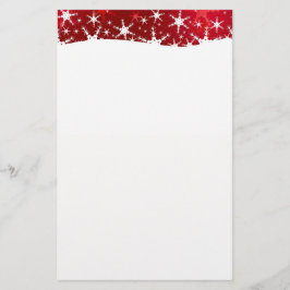 Papelería Copos de nieve rojos del invierno del navidad