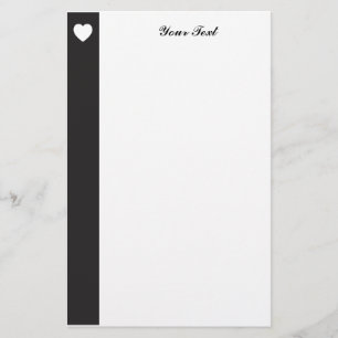 Papelería Corazón blanco