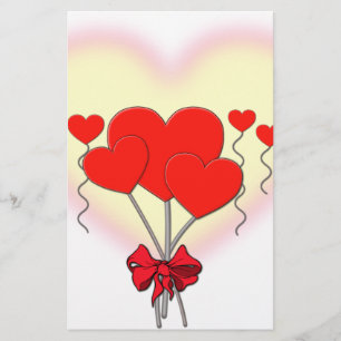 Papelería corazón corazones amor romántico personalizado