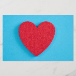 Papelería Corazón de amor rojo