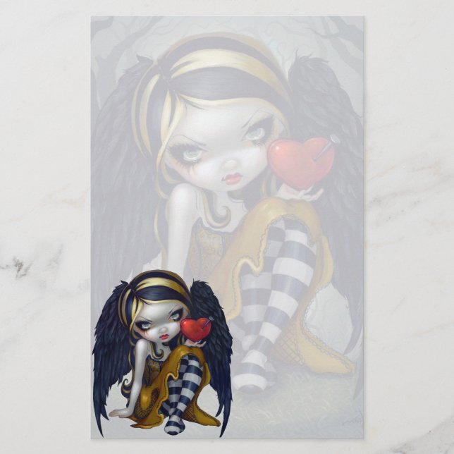 Papelería "Corazón efectos de escritorio de los clavos" (Anverso)