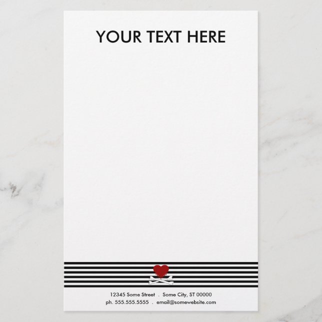 Papelería corazón emocional y cruces (Anverso)