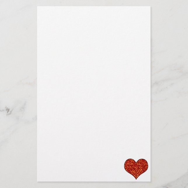 Papelería Corazón en llamas (Anverso)