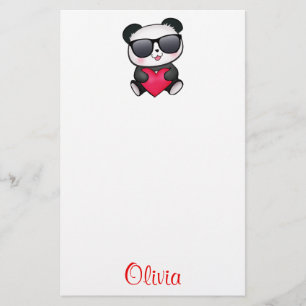 Papelería Corazón fresco del el día de San Valentín de la