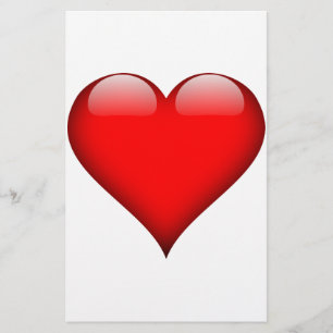 Papelería Corazón Rojo Amor
