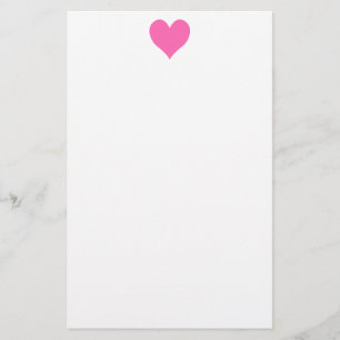 Papelería Corazón rosa caliente