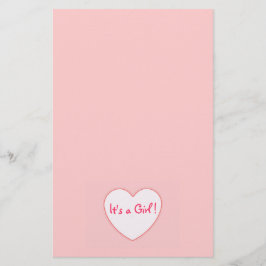 Papelería Corazón rosado es un chica