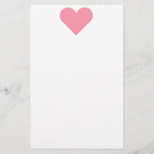Papelería Corazón rosado inmóvil
