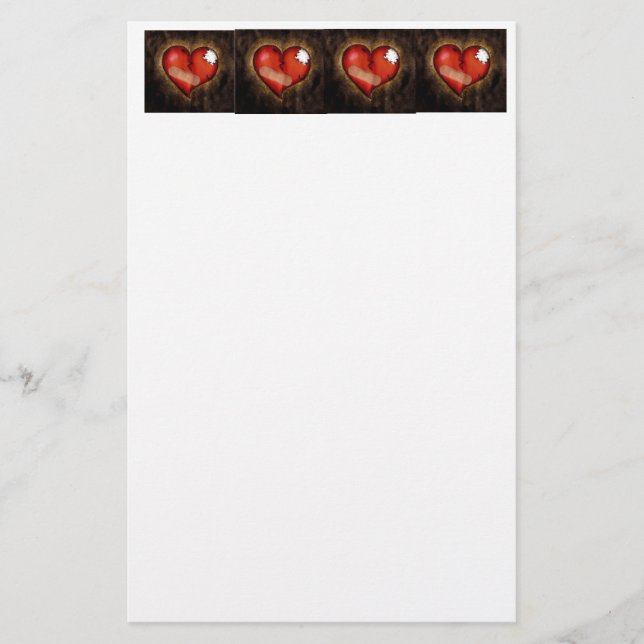 Papelería Corazón roto/Corazón mending (Anverso)