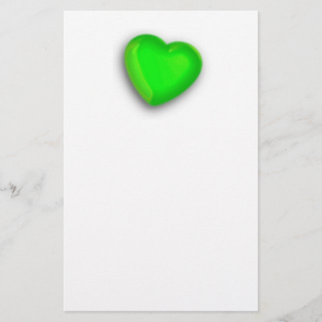 Papelería Corazón Verde (Anverso)