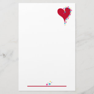 Papelería Corazón y estrellas inmóviles