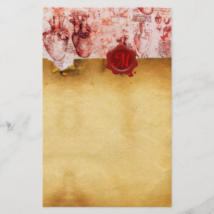 PAPELERÍA CORAZÓN Y SUS VASOS SANGUÍNEOS PARCHMENT DE SELLO