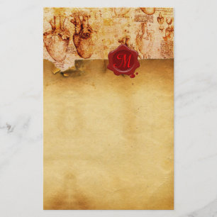 PAPELERÍA CORAZÓN Y SUS VASOS SANGUÍNEOS PARCHMENT DE SELLO