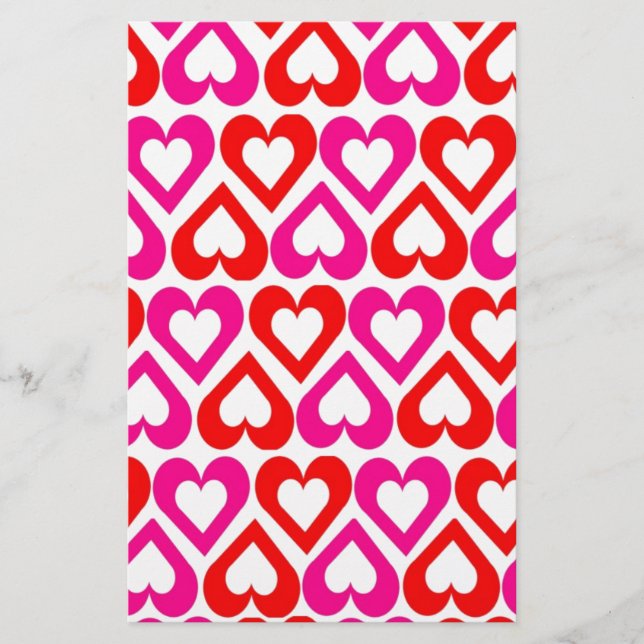 Papelería Corazones abiertos (Anverso)