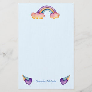 Papelería Corazones arcoiris   Niños pequeños