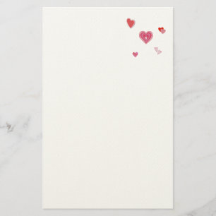 Papelería Corazones de amor de San Valentín