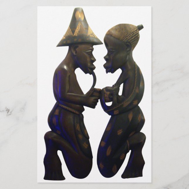 Papelería Corazones del Pueblo Africano: Un momento precioso (Anverso)