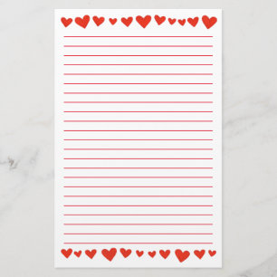 Papelería Corazones rojos en los efectos de escritorio