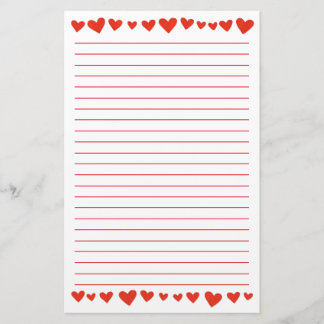 Papelería Corazones rojos en los efectos de escritorio