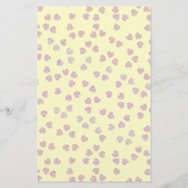 Papelería corazones sakura (Anverso)