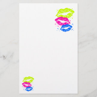 Papelería Corey Tiger 80s Vintage Labios y Estrellas Besos