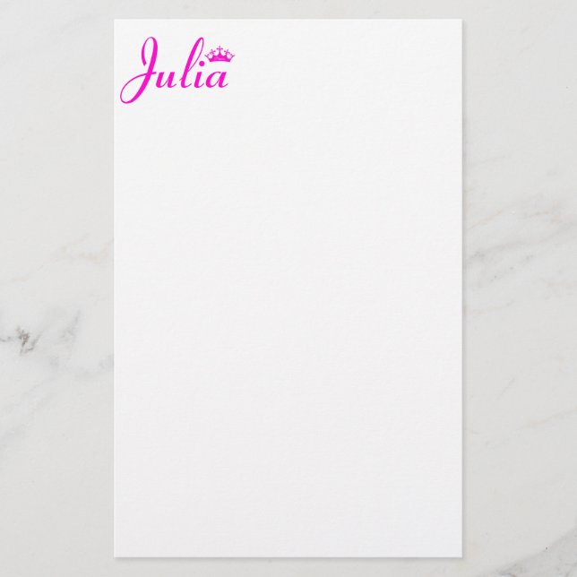 Papelería Corona de la Princesa (Anverso)