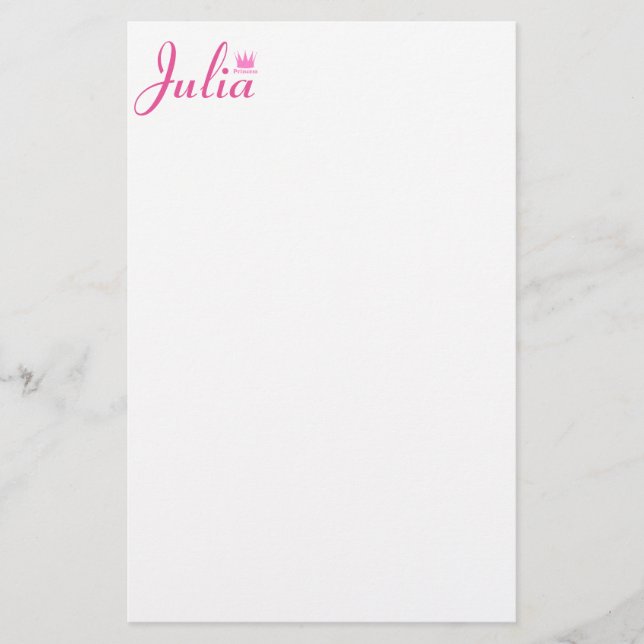 Papelería Corona de la Princesa (Anverso)