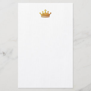Papelería Corona "tridimensional" de oro
