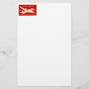 Papelería Correo aéreo del vintage