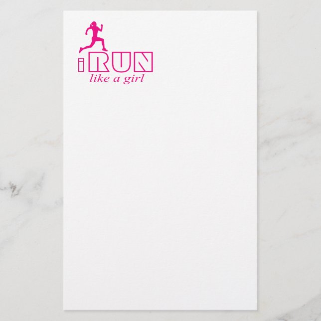 Papelería Corro como un chica (Anverso)