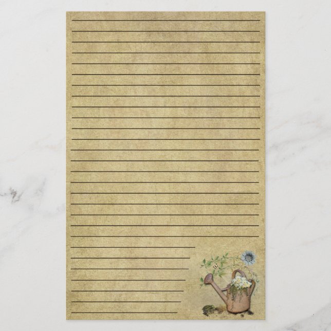 Papelería Cosas de barro y jardinería - Estacionamiento en l (Anverso)