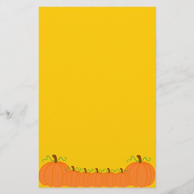 Papelería Cosecha de la calabaza (Anverso)