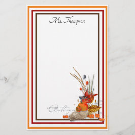 Papelería Cosecha otoñal personalizada