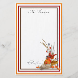Papelería Cosecha otoñal personalizada
